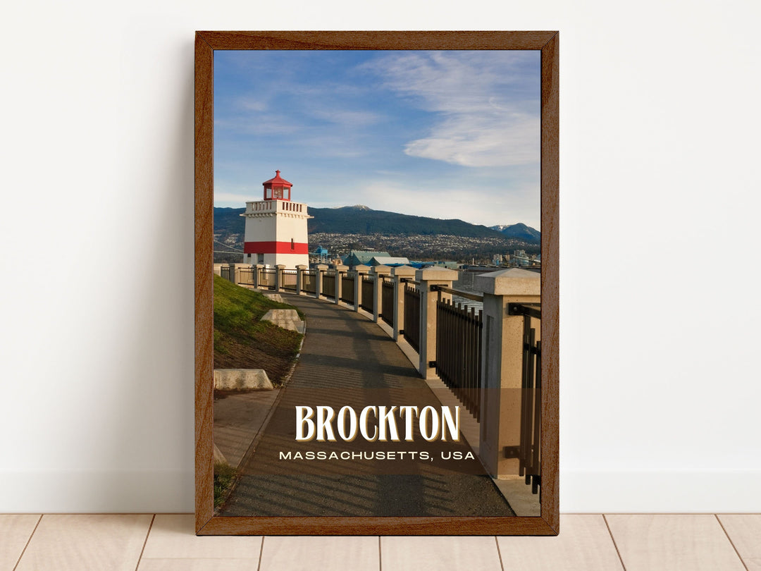 Brockton Retro Wall Art, Massachusetts, USA Poster