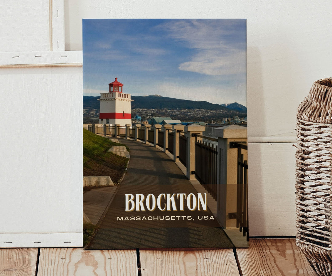 Brockton Retro Wall Art, Massachusetts, USA Poster