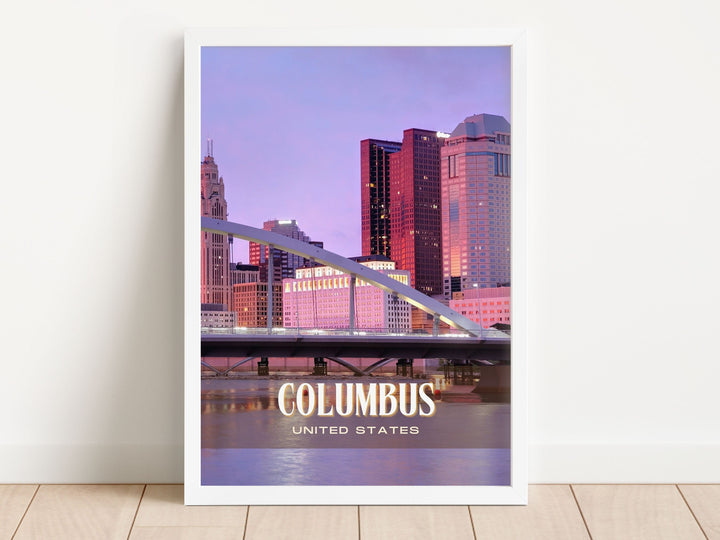 Columbus Retro Wall Art, USA