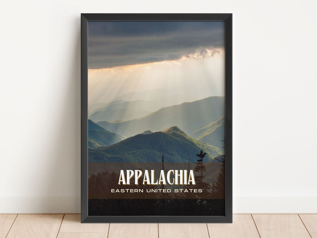 Appalachia Retro Wall Art, Eastern United States