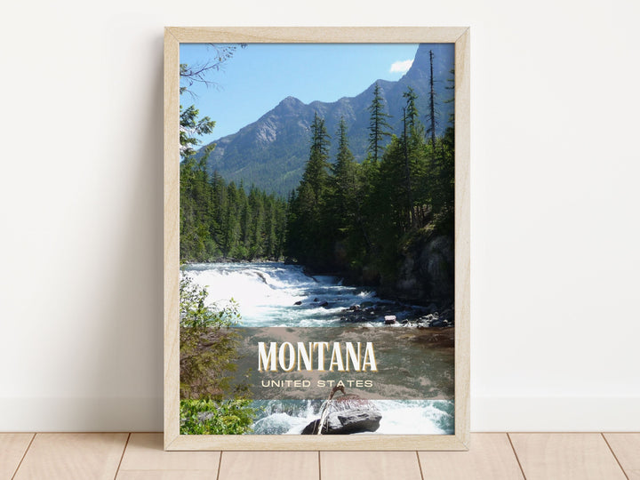 Montana Retro Wall Art, USA