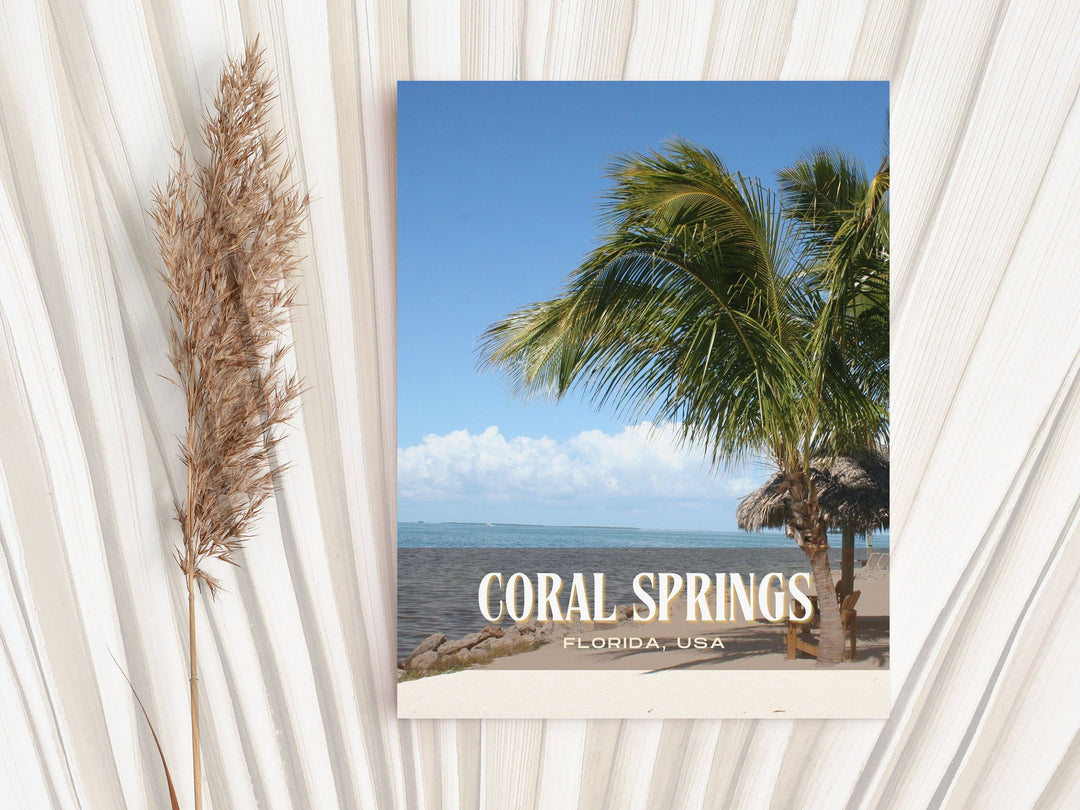 Coral Springs Retro Wall Art, Florida, USA