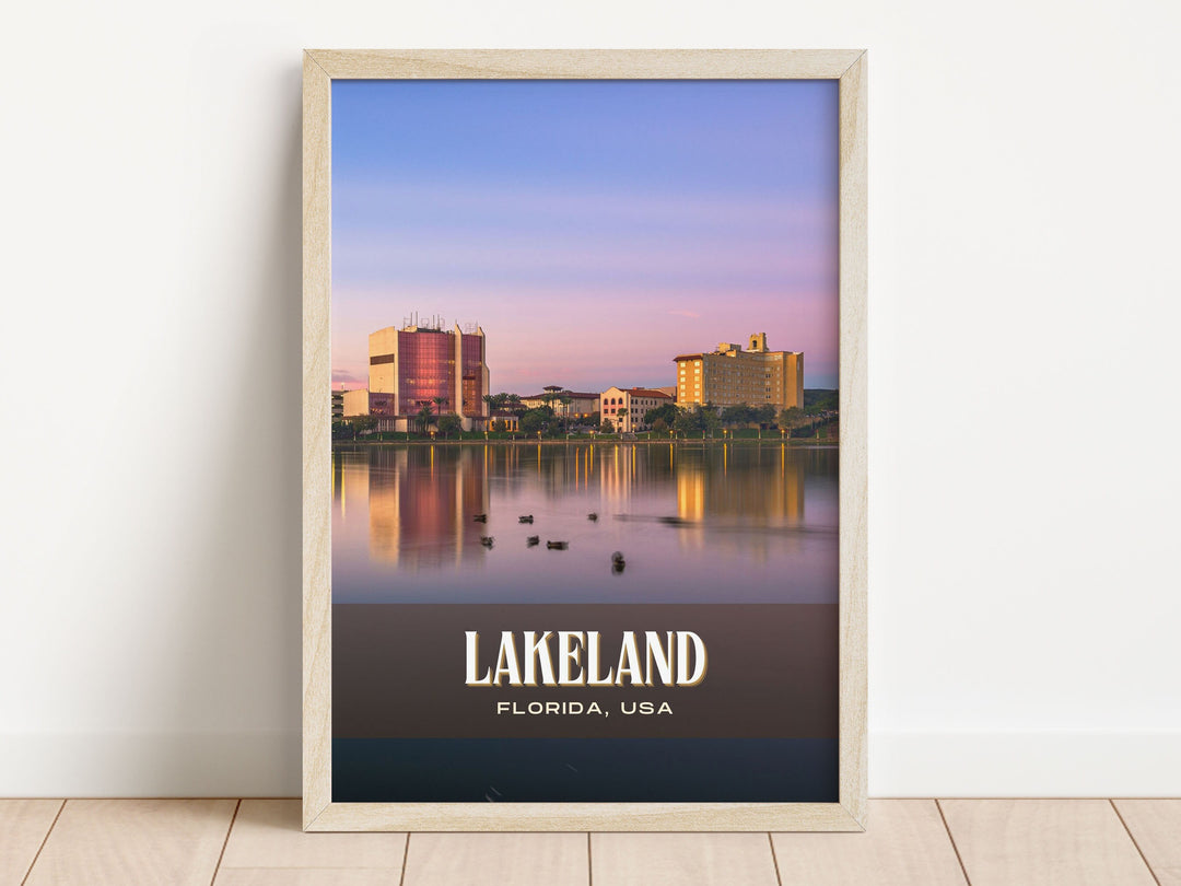 Lakeland Retro Wall Art, Florida, USA