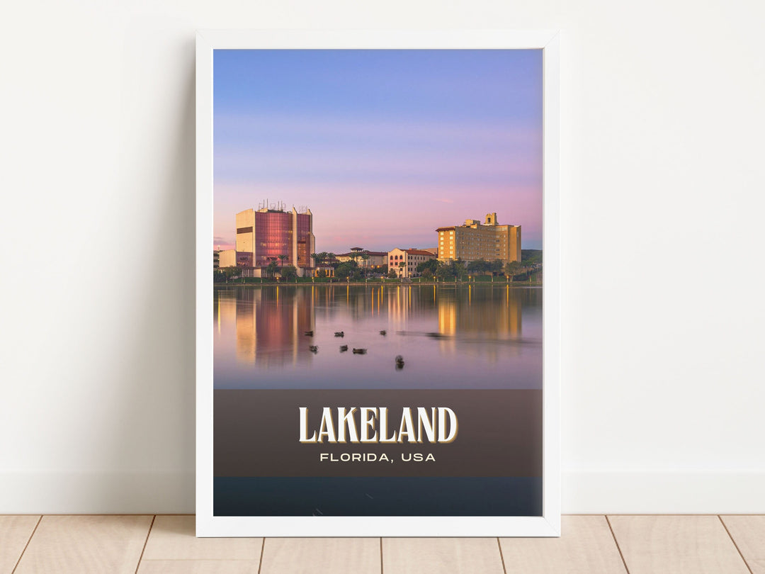 Lakeland Retro Wall Art, Florida, USA