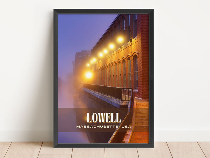 Lowell Retro Wall Art, Massachusetts, USA