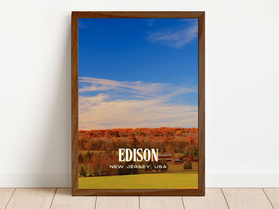 Edison Retro Wall Art, New Jersey, USA