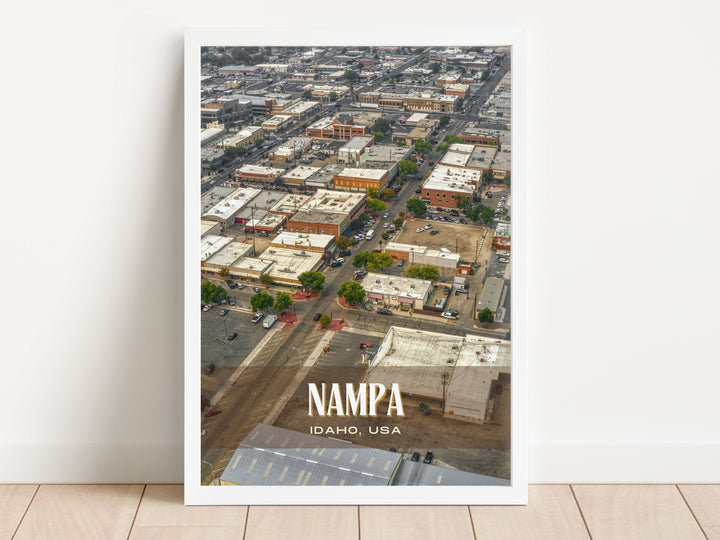 Nampa Retro Wall Art, Idaho, USA