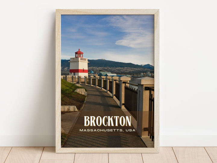 Brockton Retro Wall Art, Massachusetts, USA Poster