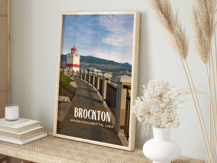 Brockton Retro Wall Art, Massachusetts, USA Poster