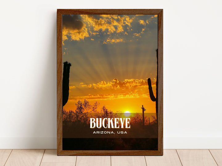 Buckeye Retro Wall Art, Arizona, USA