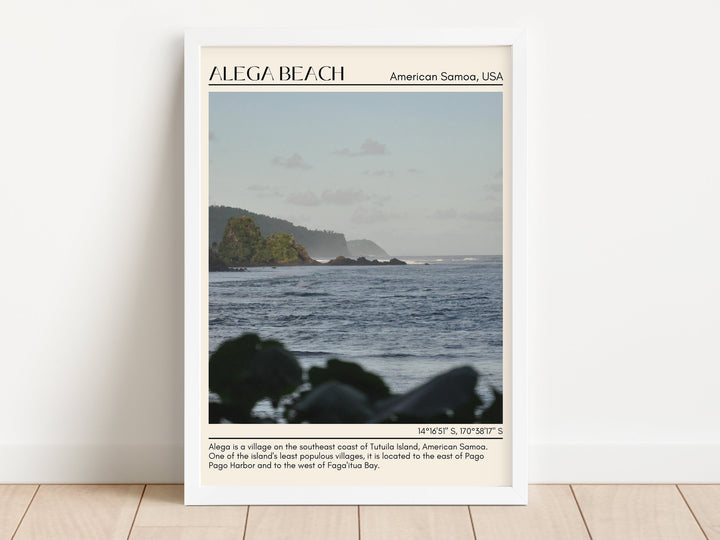 Alega Beach Wall Art Canvas, American Samoa, USA