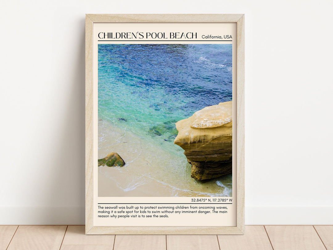 Children's Pool Beach Wall Art Canva, USA