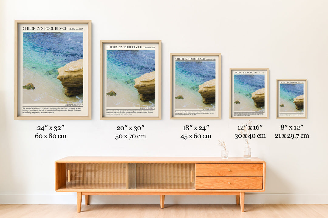 Children's Pool Beach Wall Art Canva, USA