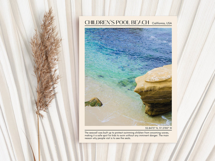 Children's Pool Beach Wall Art Canva, USA