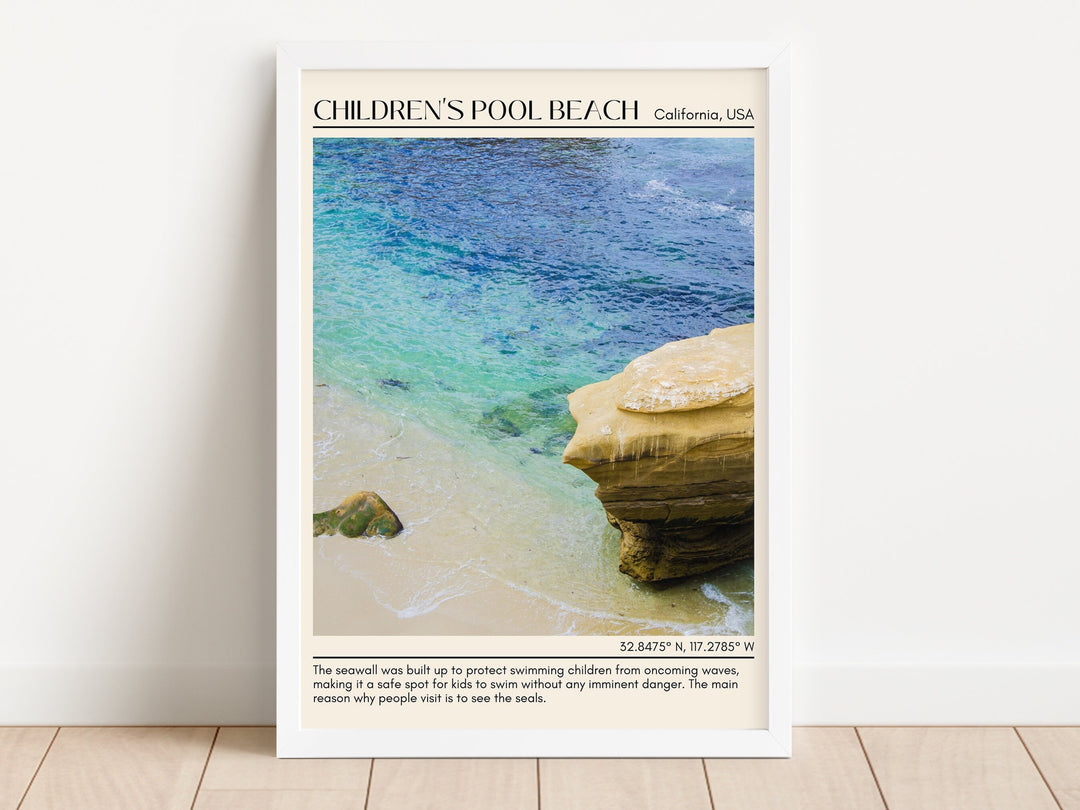 Children's Pool Beach Wall Art Canva, USA