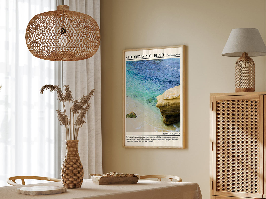 Children's Pool Beach Wall Art Canva, USA