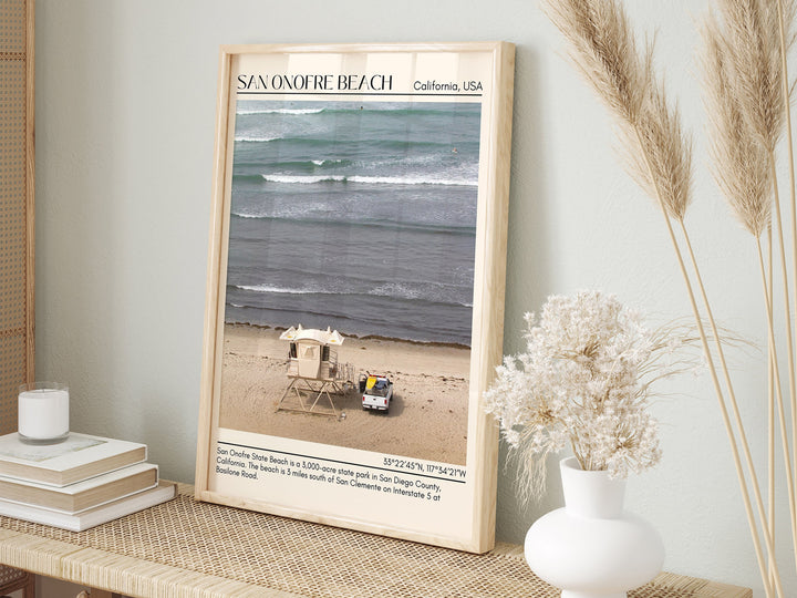 San Onofre Beach Wall Art Canvas, USA