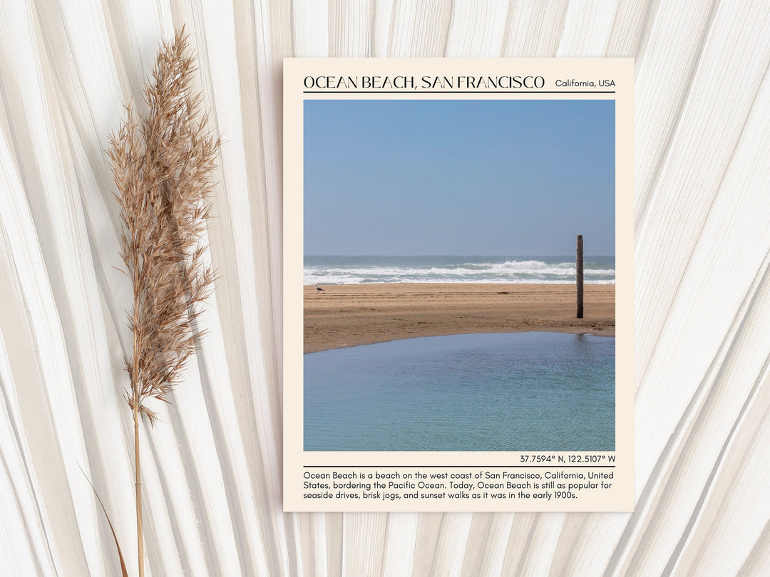 Ocean Beach San Francisco Wall Art Canvas, USA