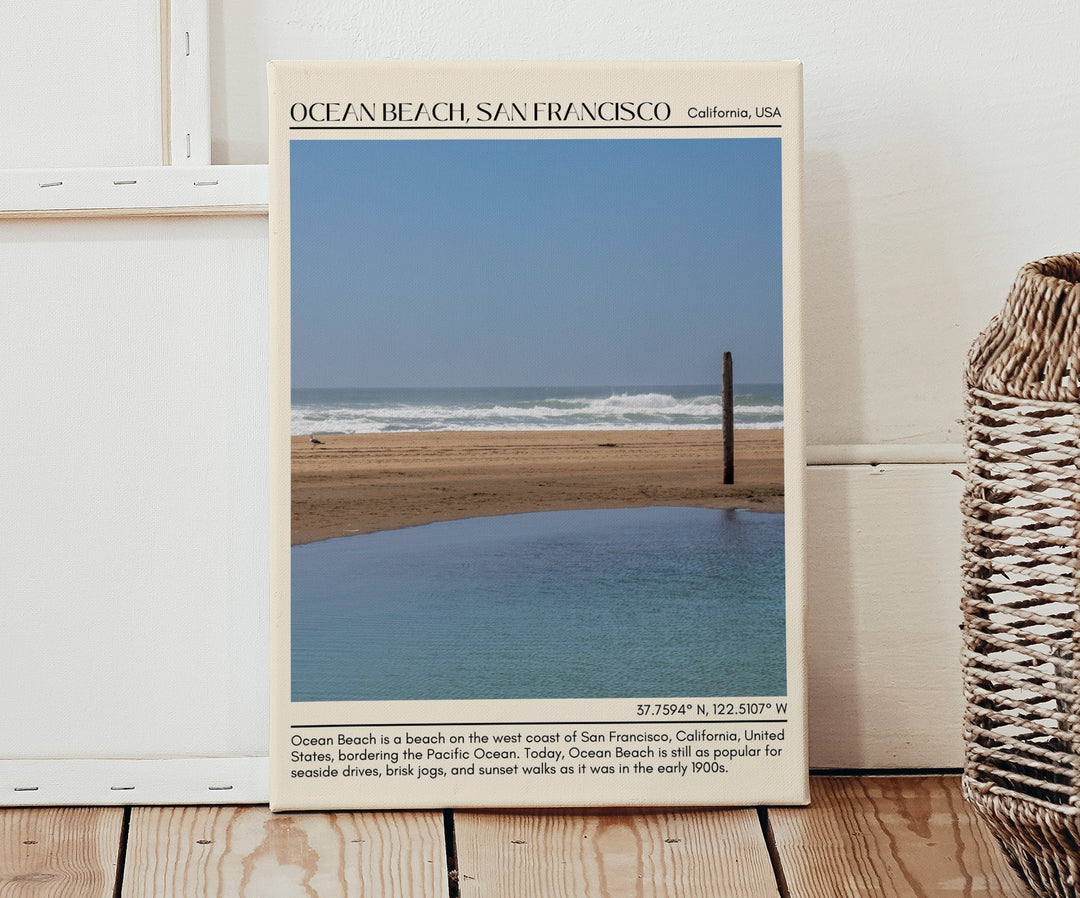 Ocean Beach San Francisco Wall Art Canvas, USA