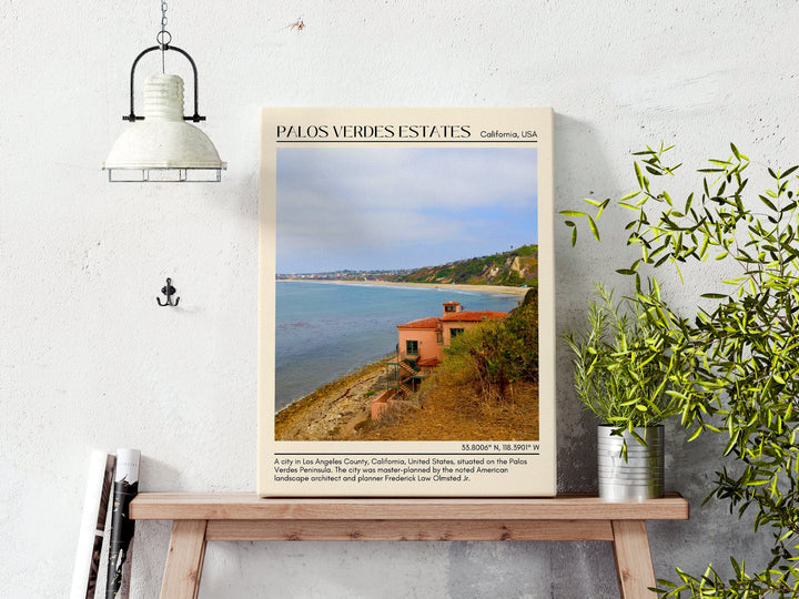 Palos Verdes Estates Travel Poster, USA