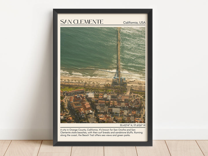 San Clemente Travel Poster, USA