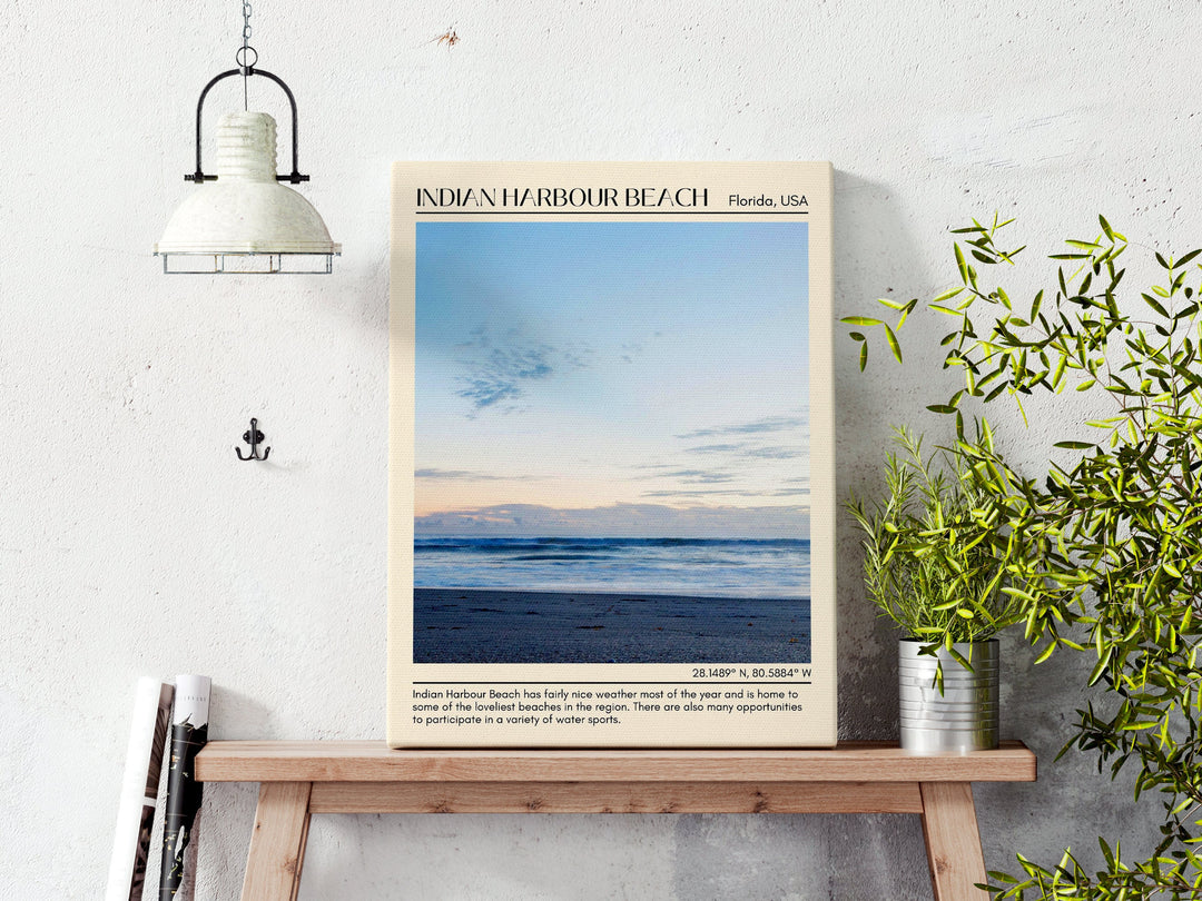 Indian Harbour Beach Wall Canvas, USA