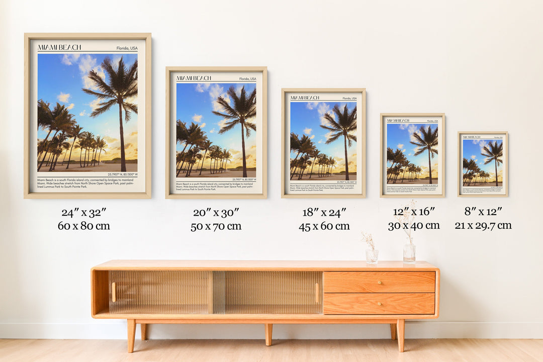 Miami Beach Wall Canvas, USA