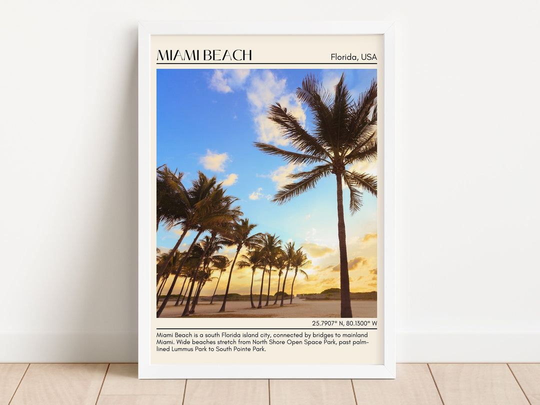 Miami Beach Wall Canvas, USA