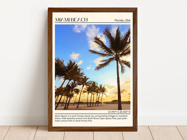 Miami Beach Wall Canvas, USA