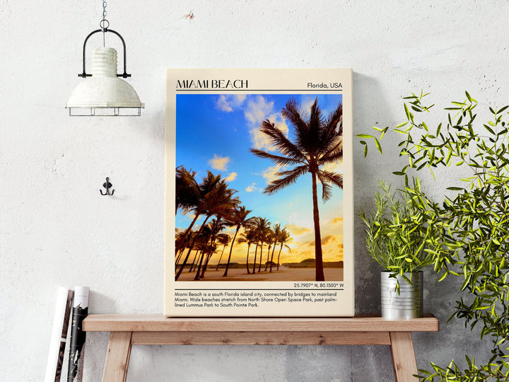 Miami Beach Wall Canvas, USA