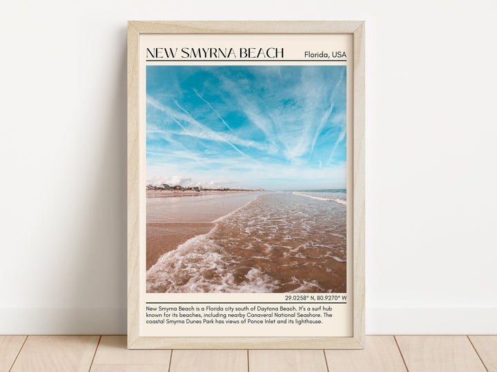 New Smyrna Beach Wall Canvas, USA