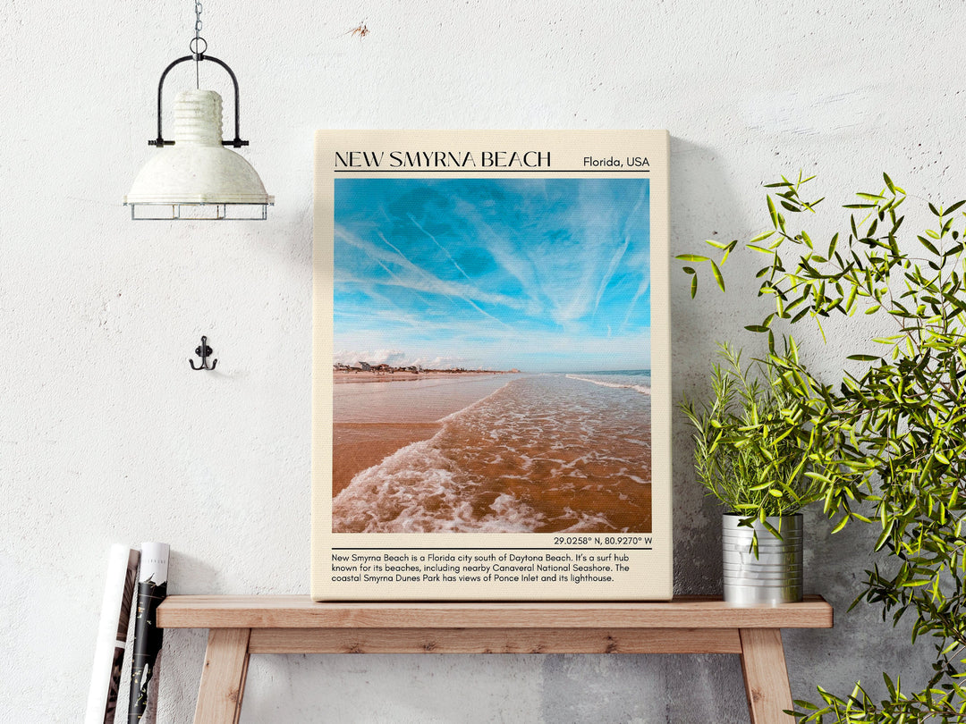 New Smyrna Beach Wall Canvas, USA