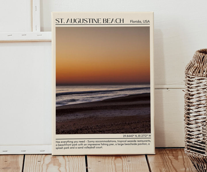 St. Augustine Beach Wall Canvas, USA