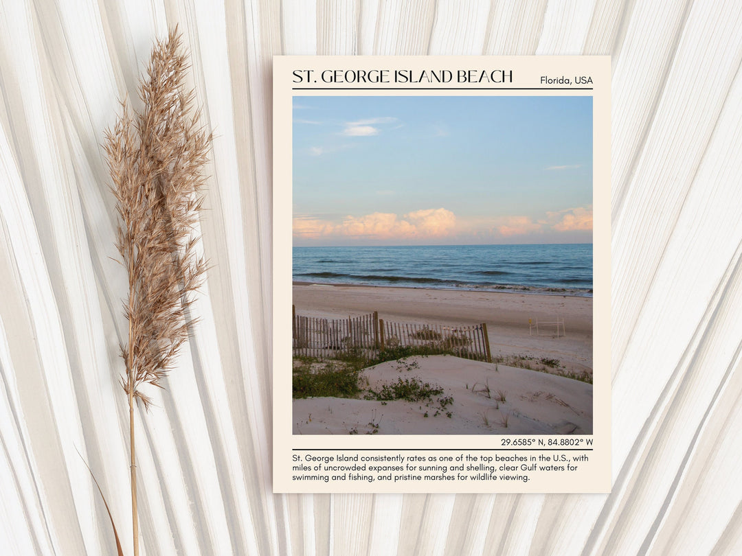 St. George Island Beach Wall Canvas, USA