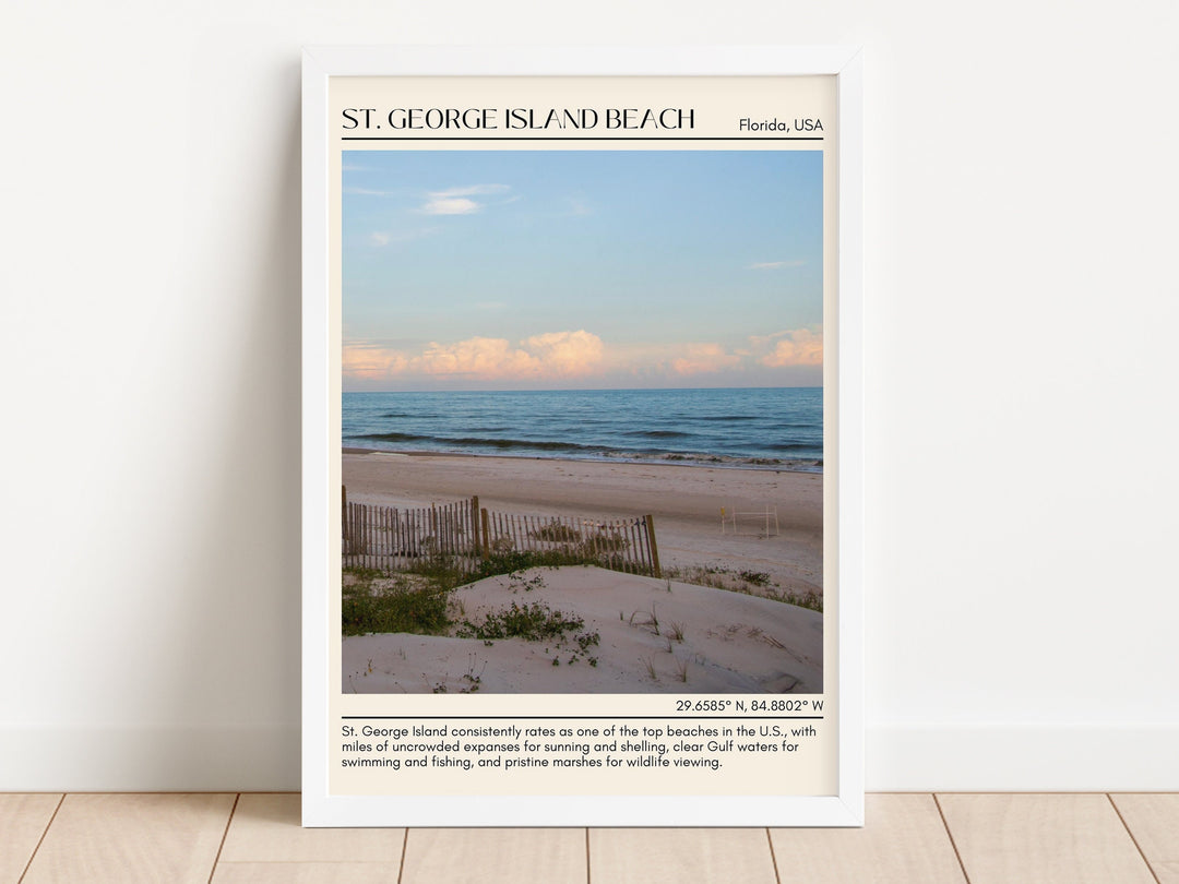 St. George Island Beach Wall Canvas, USA