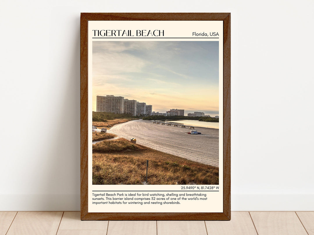 Tigertail Beach Park Wall Canvas, USA