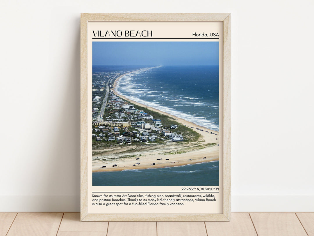 Vilano Beach Wall Canvas, USA