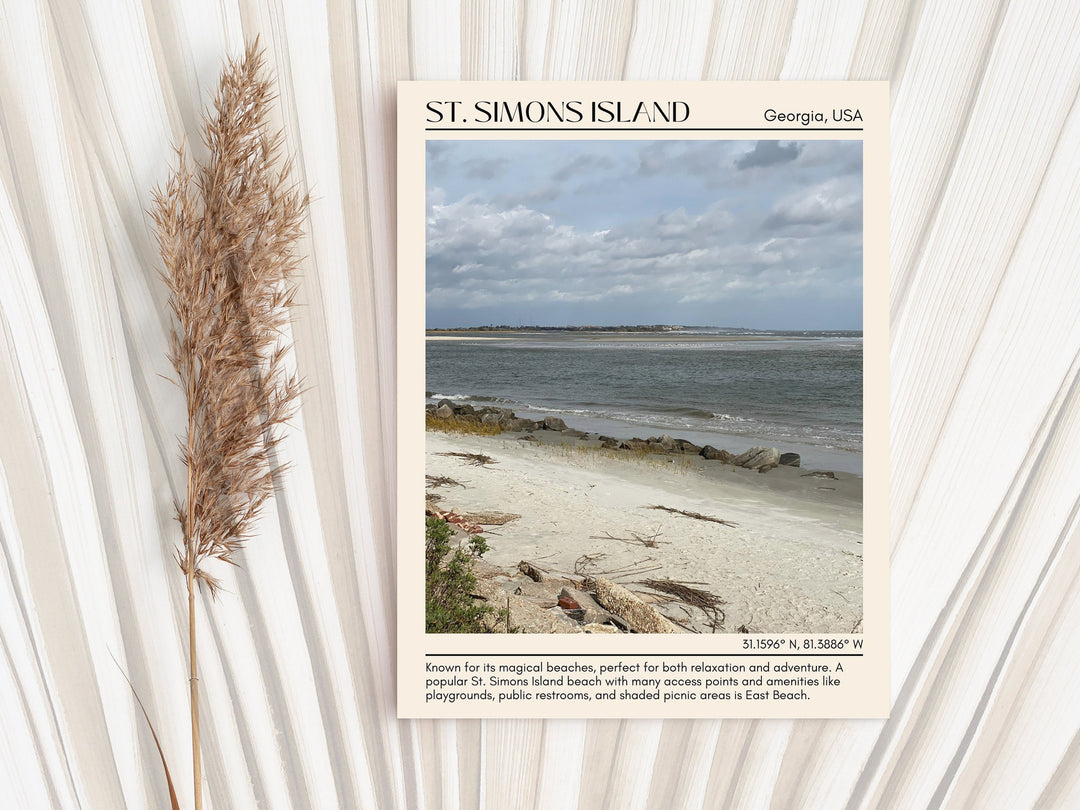 St Simons Island Wall Canvas, USA