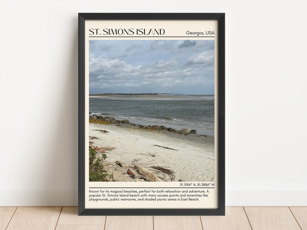 St Simons Island Wall Canvas, USA