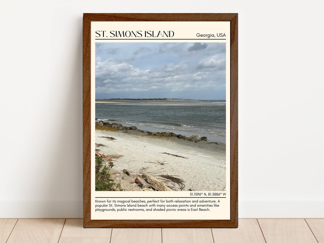 St Simons Island Wall Canvas, USA