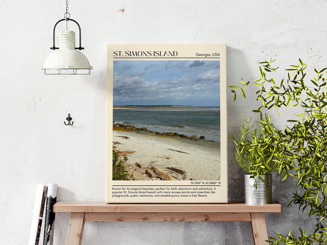 St Simons Island Wall Canvas, USA