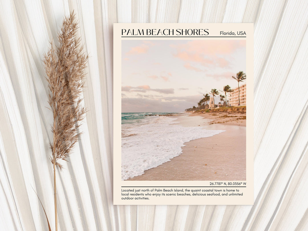 Palm Beach Shores Wall Canvas, USA