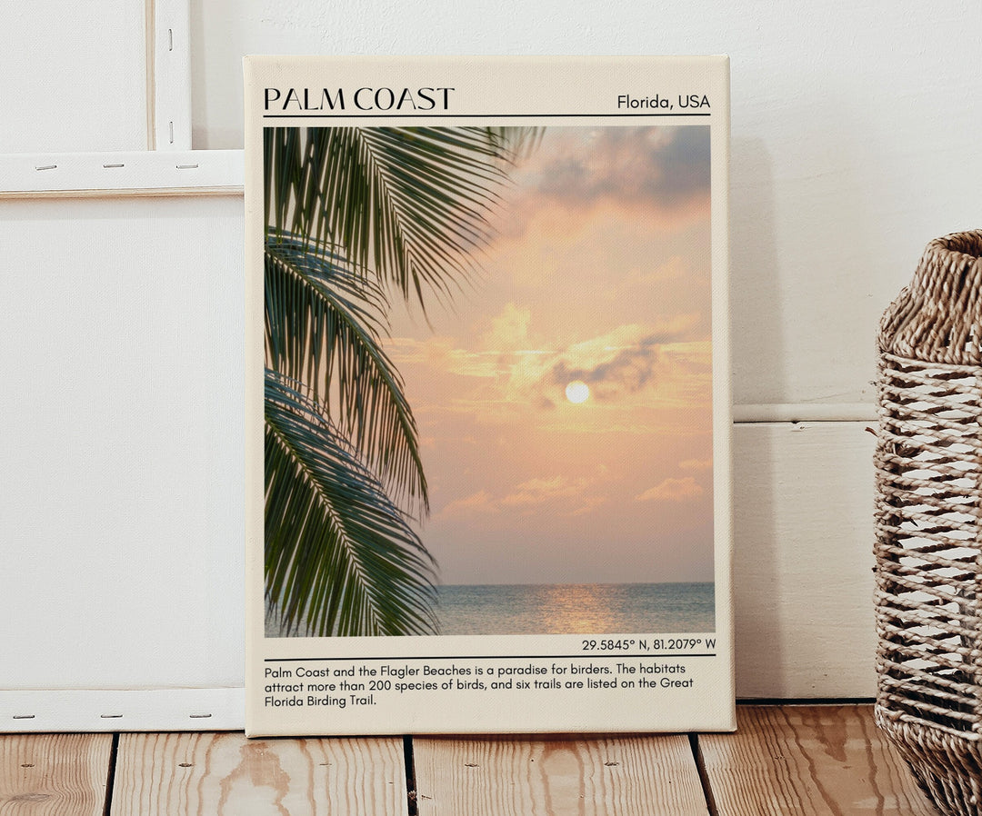 Palm Coast Wall Canvas, USA