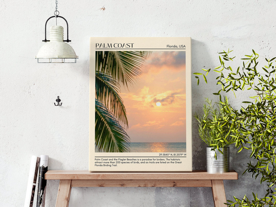 Palm Coast Wall Canvas, USA