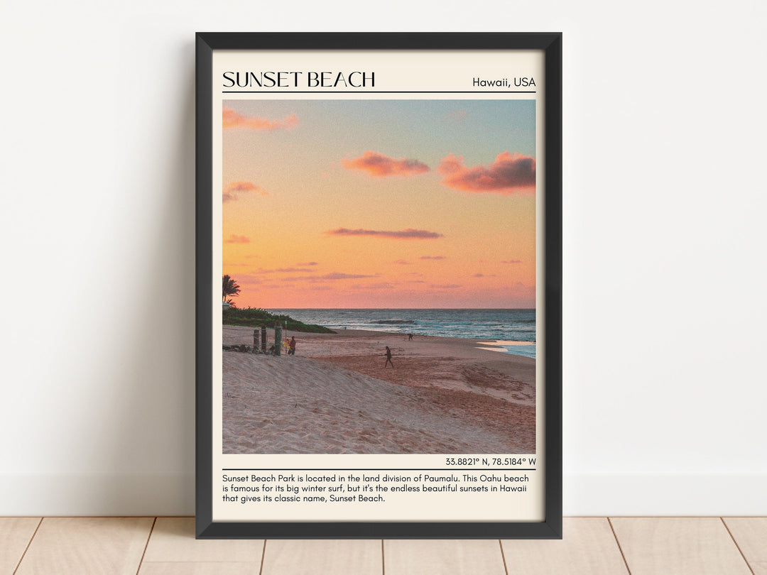 Sunset Beach Wall Canvas, USA