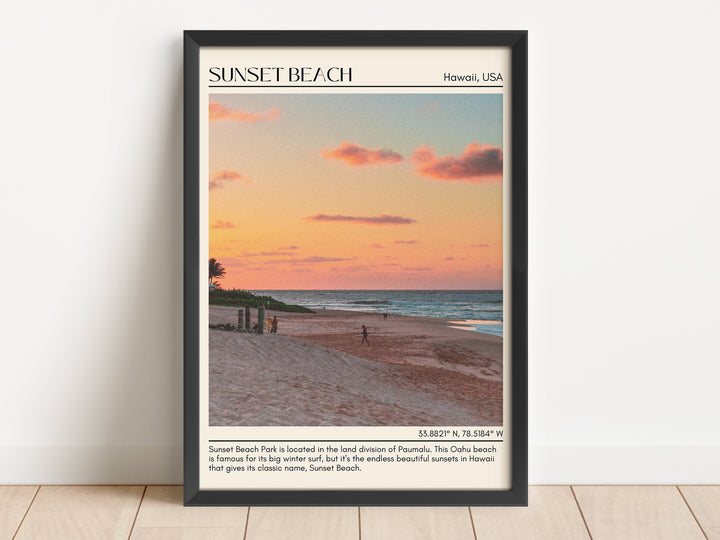 Sunset Beach Wall Canvas, USA