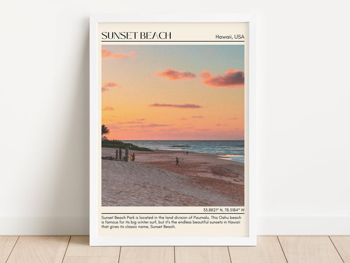 Sunset Beach Wall Canvas, USA