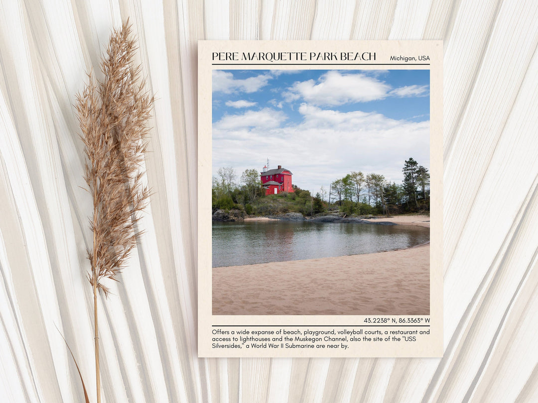 Pere Marquette Park Beach Wall Canvas, USA