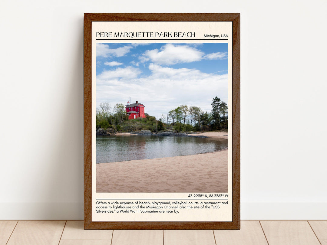 Pere Marquette Park Beach Wall Canvas, USA