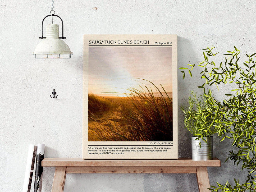 Saugatuck Dunes Beach Wall Canvas, USA